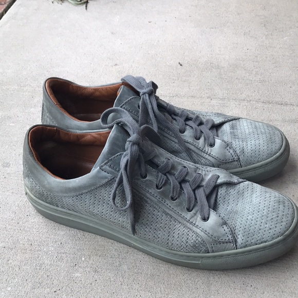 COPY - Aquatalia grey woven leather Sneakers Made In Italy Size 10. GUC - Picture 2 of 13